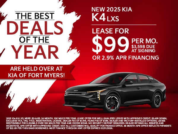 New 2025 Kia K4 LXS