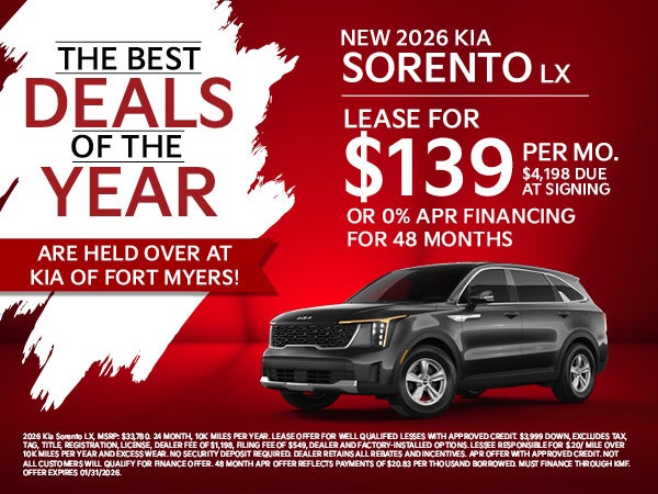 New 2026 Kia Sorento LX