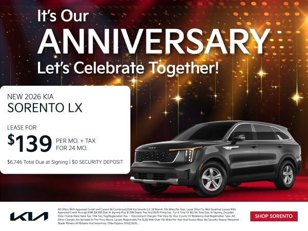 NEW 2026 KIA SORENTO LX