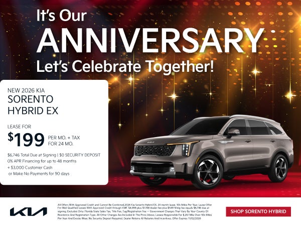 NEW 2026 KIA SORENTO HYRBID EX